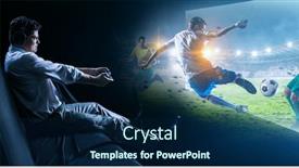  Presentation with mixed reality - PPT theme featuring enjoy-the-reality-of-game background and a navy blue colored foreground