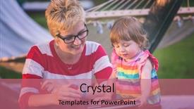  Presentation with free beugron pegassus - Cool new presentation theme with enjoying free time using tablet backdrop and a coral colored foreground