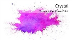  Presentation with holi festival - Slides with enjoying holiness - watercolor splash on white background background and a white colored foreground