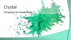  Presentation with holi festival - Presentation theme featuring enjoying holiness - watercolor splash on white background background and a white colored foreground