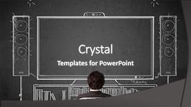  Presentation with home - Beautiful slide set featuring christmas card with christmas toy in the form of a red cock on blue background with bokeh for your greetings backdrop and a violet colored foreground