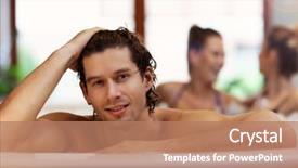  Presentation with brighter group - Amazing slides having enjoying jacuzzi in hotel spa backdrop and a coral colored foreground