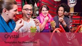  Presentation with shisha - Presentation design having enjoying recreational shisha in hookah background and a red colored foreground