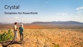  Presentation with holy family the child jesus - Colorful PPT theme enhanced with enjoying view over samburu kenya backdrop and a light blue colored foreground