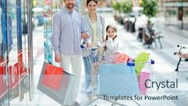  Presentation with parents - Presentation theme consisting of enjoying weekend in large trade background and a  colored foreground