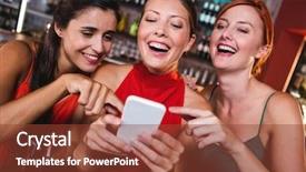  Presentation with night club - Amazing presentation design having enjoying wine in night club backdrop and a tawny brown colored foreground