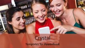  Presentation with night club - Presentation theme consisting of enjoying wine in night club background and a red colored foreground