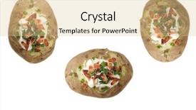  Presentation with bits - Slide deck having enlargement - baked potato three hot fresh background and a lemonade colored foreground