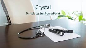  Presentation with ent doctor - Slide deck enhanced with girl riding her grey horse background and a dark gray colored foreground