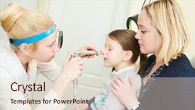  Presentation with ent doctor - Audience pleasing slides consisting of ent ear nose throat backdrop and a lemonade colored foreground