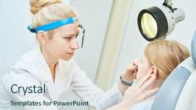  Presentation with ent doctor - PPT layouts having ent ear nose throat background and a sky blue colored foreground