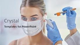  Presentation with ent - Theme having ent-specialist-checking-up background and a light blue colored foreground