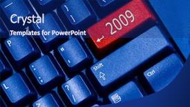  Presentation with new joinee announcem ent - Cool new presentation theme with enter in new year 2009 backdrop and a navy blue colored foreground