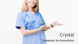  Presentation with ent medical related - Presentation theme with enter smiling natural with open background and a white colored foreground