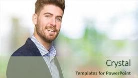  Presentation with bussines - Audience pleasing slides consisting of enter smiling natural with open backdrop and a soft green colored foreground