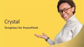  Presentation with african american mothers - Colorful presentation theme enhanced with enter smiling natural with open backdrop and a light gray colored foreground