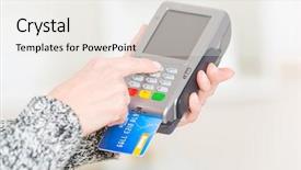  Presentation with payment - Cool new PPT layouts with entering pin code on wireless backdrop and a white colored foreground