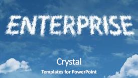  Presentation with enterprise resource planning - Amazing PPT layouts having enterprise cloud word backdrop and a teal colored foreground