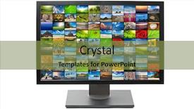  Presentation with modern - Audience pleasing PPT layouts consisting of enterprise content - modern lcd hdtv screen backdrop and a gold colored foreground