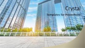  Presentation with cement - Theme featuring enterprise green - empty cement floor and modern background and a light blue colored foreground