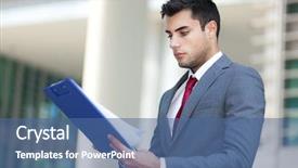  Presentation with dancer music outdoor - Presentation consisting of enterprise green - handsome smiling businessman portrait outdoor background and a ocean colored foreground