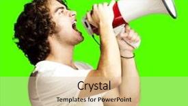  Presentation with key - Beautiful theme featuring enterprise green - portrait of a handsome young backdrop and a lemonade colored foreground