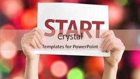  Presentation with colorful - PPT theme featuring enterprise project management - start card with colorful background background and a coral colored foreground