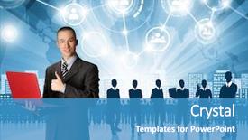  Presentation with concept - PPT layouts featuring enterprise resource planning - hr concept business man choosing background and a teal colored foreground