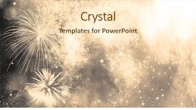  Presentation with entertainment - Beautiful slides featuring entertainment - fireworks at new year backdrop and a cream colored foreground