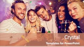  Presentation with closeup of bees flying - Amazing presentation design having entertainment - flying colors against happy friends backdrop and a coral colored foreground