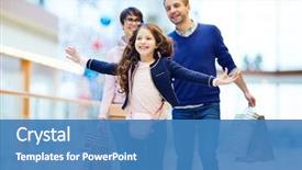  Presentation with weekend - Colorful theme enhanced with entertainment - joyful girl and her parents backdrop and a teal colored foreground