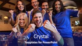  Presentation with victory sport - Cool new theme with many sports - sport people leisure friendship backdrop and a navy blue colored foreground