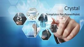  Presentation with photo - Amazing presentation having entertainment media - reaching images streaming digital photo backdrop and a light blue colored foreground