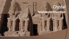  Presentation with abu simbel - Cool new slides with enthronement - sun temple of abu simbel backdrop and a coral colored foreground