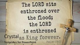  Presentation with bible psalms - Slide set consisting of enthronement - top-1000 bible verses from psalms background and a mint green colored foreground