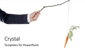  Presentation with motivation - Cool new slides with enticing - motivation concept of hanging carrot backdrop and a white colored foreground