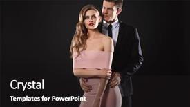  Presentation with sexy santa woman red - Cool new presentation theme with enticing - sexy woman and businessman backdrop and a  colored foreground