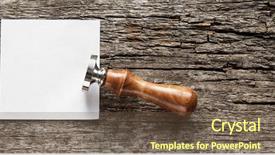 Presentation with old books on a wooden - Beautiful slides featuring entitlement - old signets on wooden background backdrop and a  colored foreground