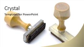  Presentation with stamps - Audience pleasing theme consisting of entitlement - old stamps isolated on white backdrop and a white colored foreground