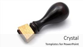  Presentation with old big bike on white - Amazing presentation design having entitlement - old wooden stamp isolated backdrop and a white colored foreground