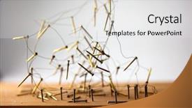  Presentation with social media network - Slide deck featuring entity - linking entities uprooted or tangled background and a light gray colored foreground