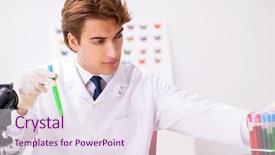  Presentation with butterfly - Beautiful PPT theme featuring entomologist studying new butterfly species backdrop and a sky blue colored foreground