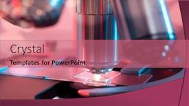  Presentation with entomology - Presentation theme consisting of entomology-optical-microscopes-are-used and a coral colored foreground