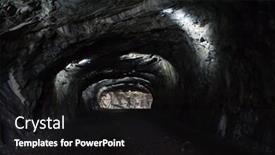  Presentation with rocky - PPT theme enhanced with entrance from the rocky cave background and a black colored foreground