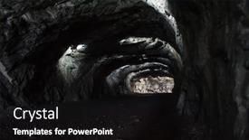  Presentation with rocky - Colorful presentation design enhanced with entrance-from-the-rocky-cave backdrop and a black colored foreground