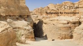  Presentation with petra - Presentation having entrance-in-fantastic-siq-canyon background and a coral colored foreground