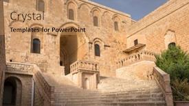  Presentation with orthodox - Slides with entrance-to-the-mor-hananyo background and a coral colored foreground