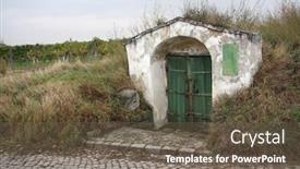  Presentation with winery - Colorful theme enhanced with entrance-to-winery backdrop and a tawny brown colored foreground