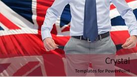  Presentation with bankruptcy - Presentation theme enhanced with entrepreneur poverty - business people bankruptcy and failure background and a tawny brown colored foreground