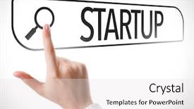  Presentation with entrepreneurial - Presentation enhanced with entrepreneurial leadership - startup written in search bar background and a  colored foreground